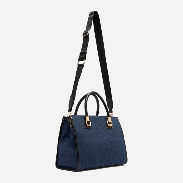 Сумка крос-боді через плече жіноча зі штучної шкіри середня Liu Jo AF5008D0001 94024 Темно-синя (800070345536) - зображення 2