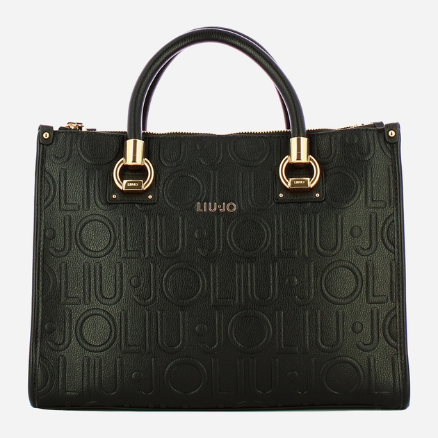 Сумка крос-боді через плече жіноча зі штучної шкіри середня Liu Jo AF5008E0538 22222 Чорна (800070345523) - зображення 1