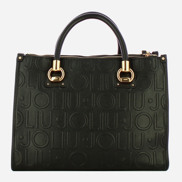 Сумка крос-боді через плече жіноча зі штучної шкіри середня Liu Jo AF5008E0538 22222 Чорна (800070345523) - зображення 2