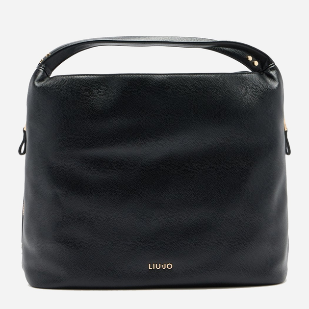 Сумка крос-боді через плече жіноча зі штучної шкіри велика Liu Jo AF5057E0058 22222 Чорна (800070345610) - зображення 1