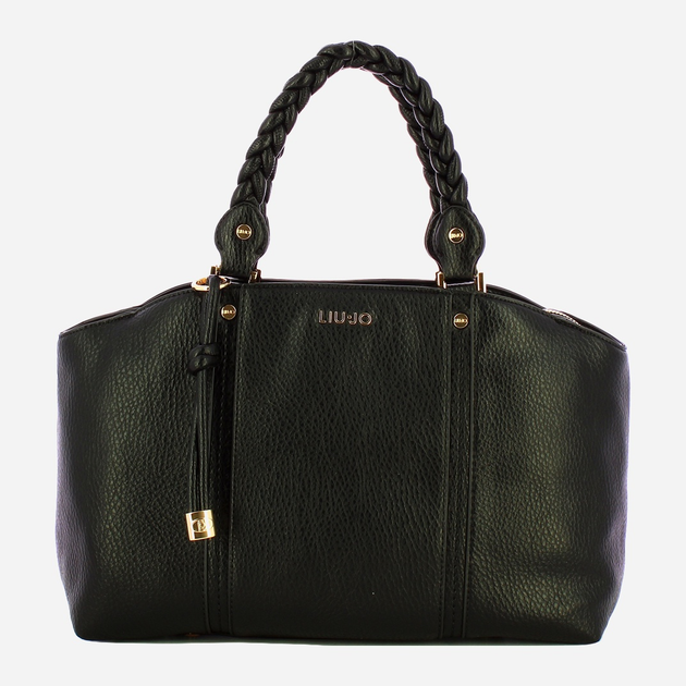Сумка крос-боді через плече жіноча зі штучної шкіри велика Liu Jo AF5076E0027 22222 Чорна (800070345529) - зображення 1