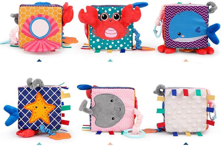 Zabawka dla malucha Swede Kostka sensoryczna miękka Q12645 (5902496209866) - obraz 4