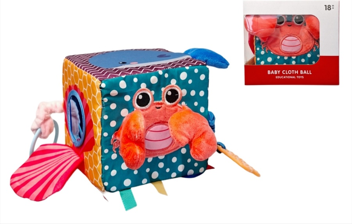 Zabawka dla malucha Swede Kostka sensoryczna miękka Q12645 (5902496209866) - obraz 6