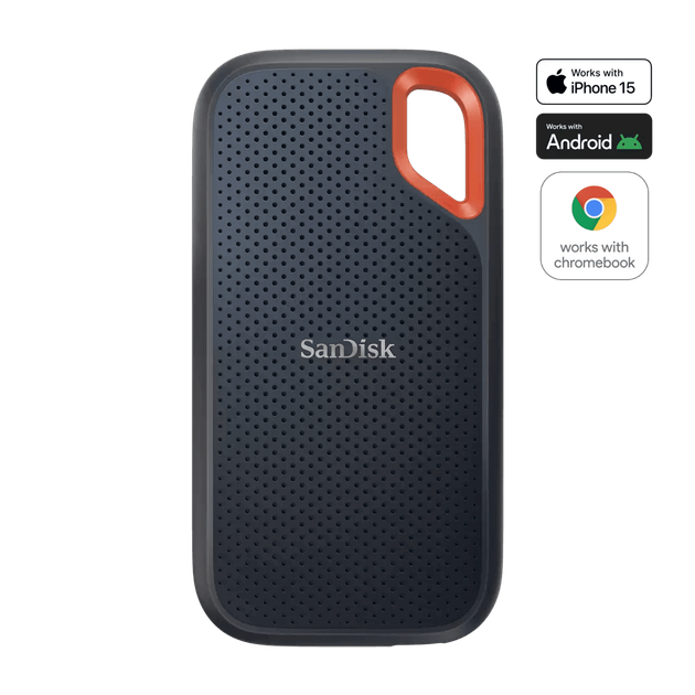 SSD накопитель SanDisk Extreme Portable V2 2 TB Black (SDSSDE61-2T00-G25) - изображение 3