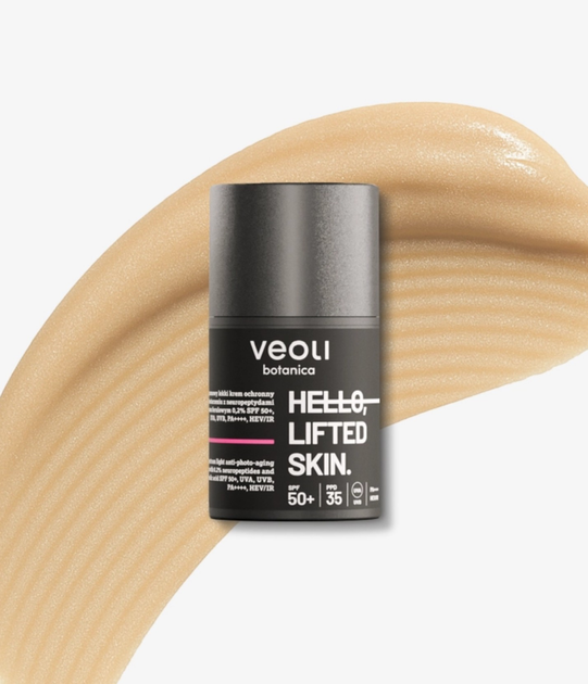 Крем для обличчя Veoli Botanica Hello, Lifted Skin Spf 50 ліфтинговий з пептидами 50 мл (5907190822564) - зображення 2