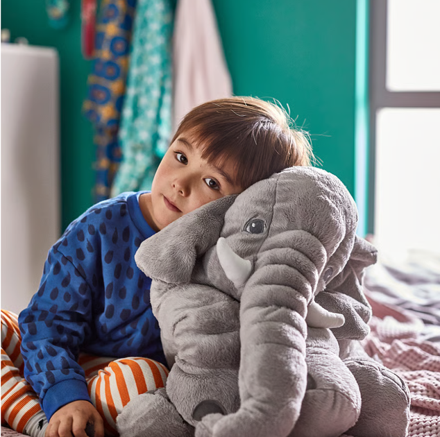 М'яка іграшка сірий слон IKEA JÄTTESTOR JATTESTOR 703.735.91 - изображение 3