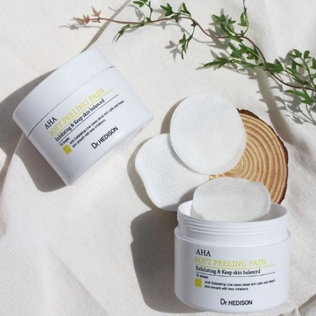 Płatki pod oczy Dr.Hedison AHA Soft Peeling Pads oczyszczający 70 szt (8809648490844) - obraz 3