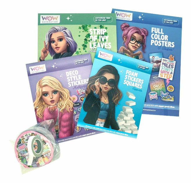 Zestaw kreatywny Kids Euroswan Do dekorowania pokoju WoW Generation WOW00121 (8435507887519) - obraz 3