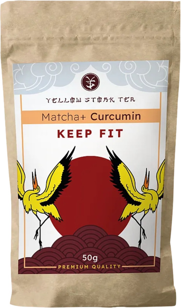 Чай матча Yellow Stork Tea Matcha + Curcumin 50 г (5906154033022) - зображення 1