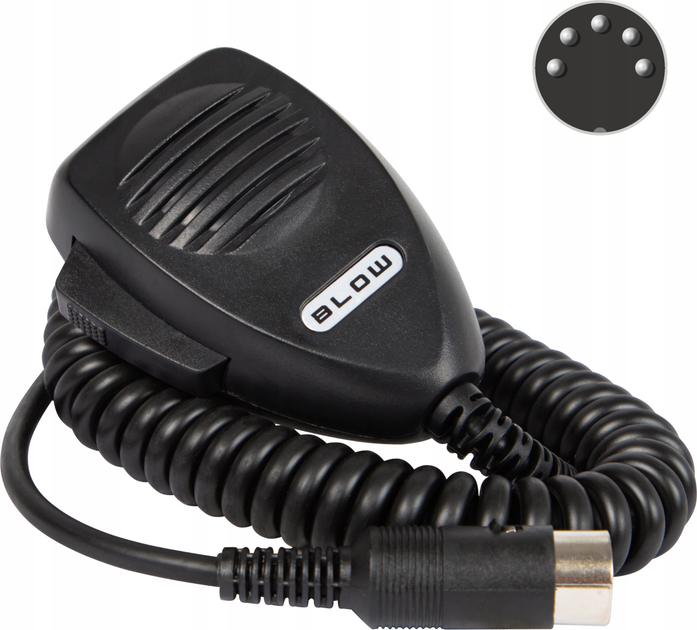 Mikrofon Blow CB DIN Black (24-117#) - obraz 1