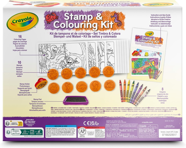 Набір Crayola Stamp & Colouring Kit 04-2951 (071662029517) - зображення 4