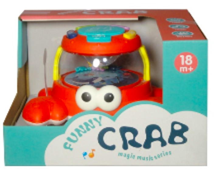 Іграшка для малюка Swede Краб із музикою та світлом Q9418 (5902496200993) - зображення 3