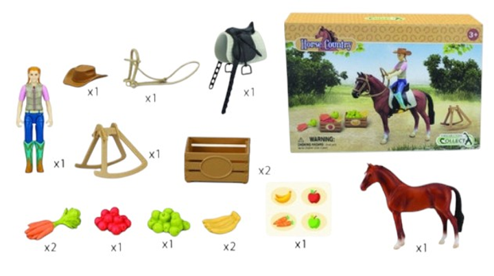 Ігровий набір Collecta 84248 Жокей та аксесуари в комплекті (4892900842486) - зображення 2