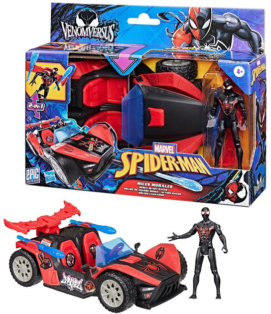 Набір Hasbro SPIDER-MAN Spider Mobile & Miles Morales 10 см (5010996284839) - зображення 1