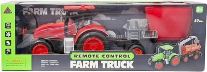 Трактор з причепом на дистанційному управлінні Swede зі світлом Q12439 (5902496211159) - зображення 1