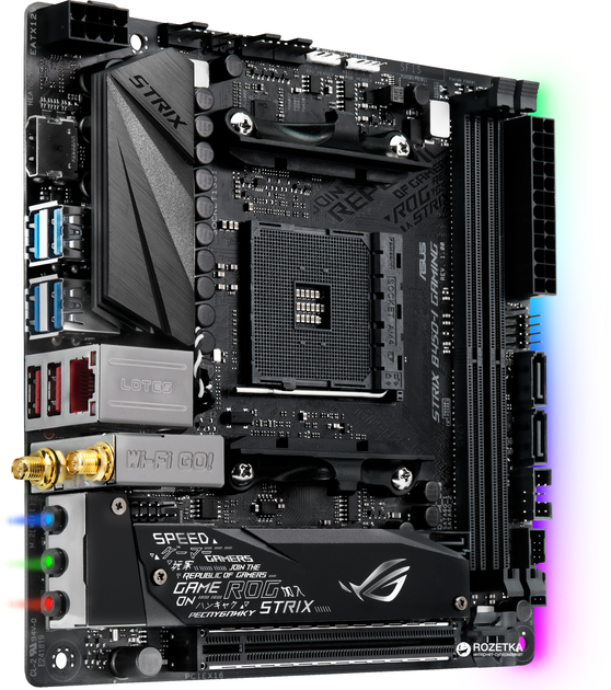 Материнская плата Asus ROG Strix B450-I Gaming (sAM4, AMD B450, PCI ...