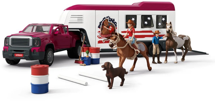 Zestaw Schleich HORSE CLUB Lakeside Truck and Trailer 42705 (4069111086774) - obraz 2
