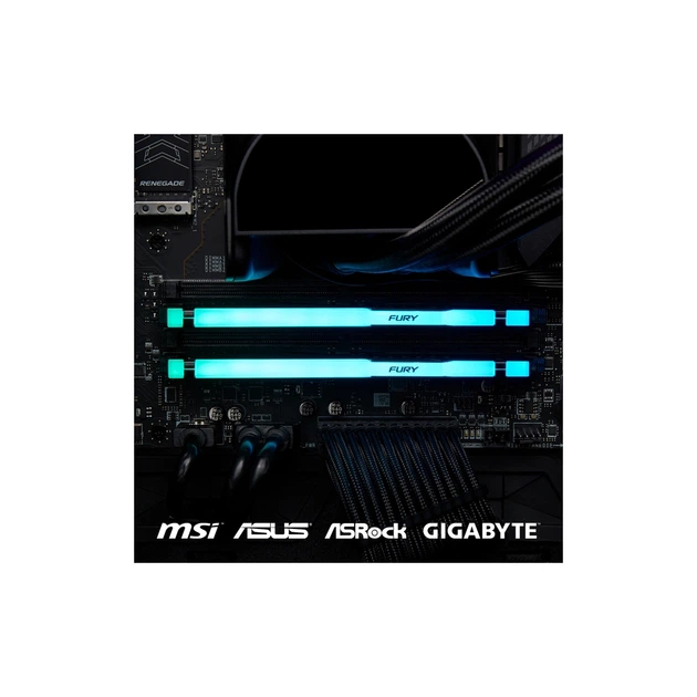 Модуль пам'яті для комп'ютера DDR5 128GB (2x64GB) 5600 МГц Beast RGB Kingston Fury (ex.HyperX) (KF556C40BBAK2-128) - зображення 9