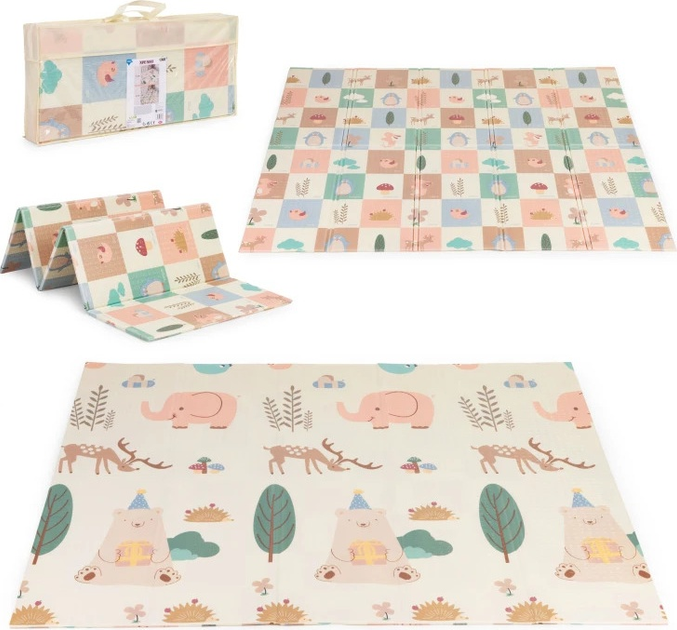 Килимок з пінопласту для дітей Iplay навчальний двосторонній складний 200 x 180 см (6958868880378) - зображення 4