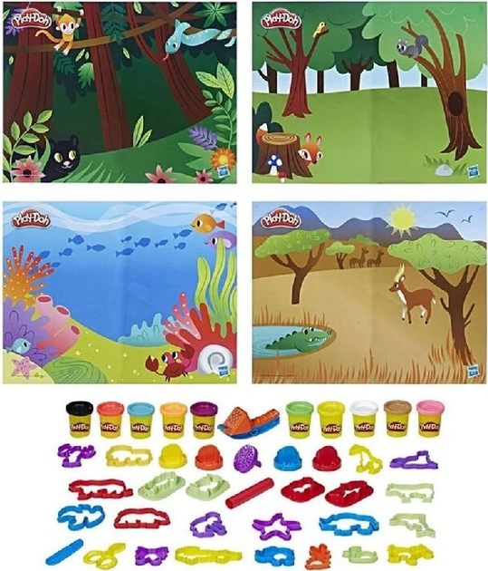 Zestaw do zabawy Hasbro Play-Doh Wielkie Zoo E2388 (5010993516247) - obraz 2
