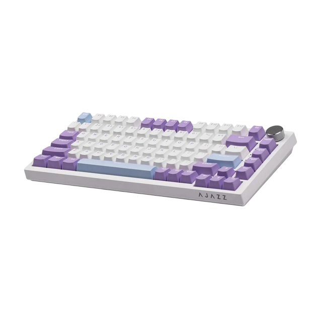 Клавіатура ігрова механічна AJAZZ AK820 White-Purple, 75%, RGB, Hot-Swap, Flying Fish - Фото 3 Клавіатура ігрова механічна AJAZZ AK820 White-Purple, 75%, RGB, Hot-Swap, Flying Fish - зображення 3