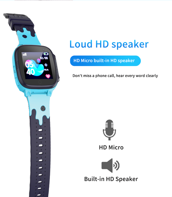 Смарт-годинник телефон дитячий Smart Watch S1 з відеодзвінком GPS SIM-карта Blue (18581) - зображення 2