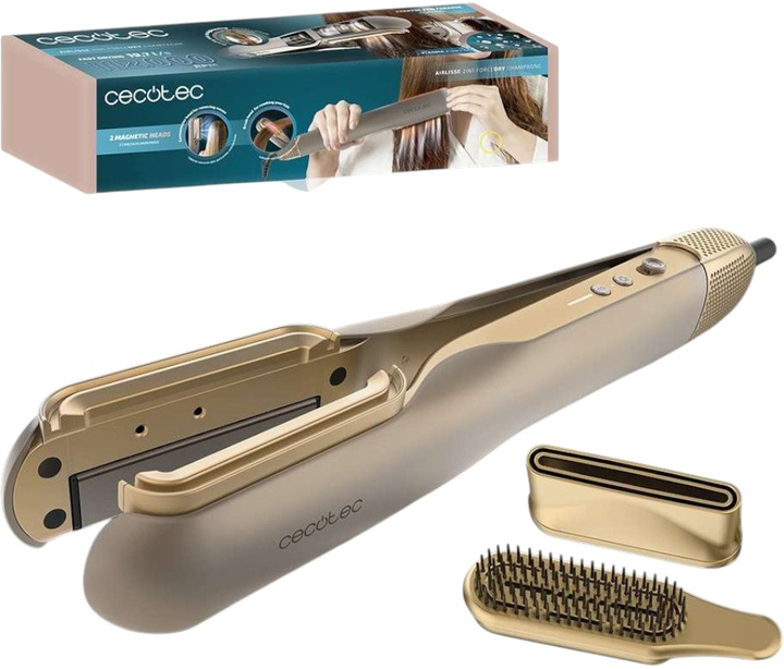 Випрямляч для волосся Cecotec AirLisse ForceDry Champagne (A01_EU01_111302) - зображення 1