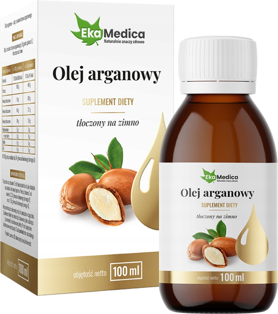 Олія арганова Ekamedica холодного віджиму 100 мл (5902709520016) - зображення 1