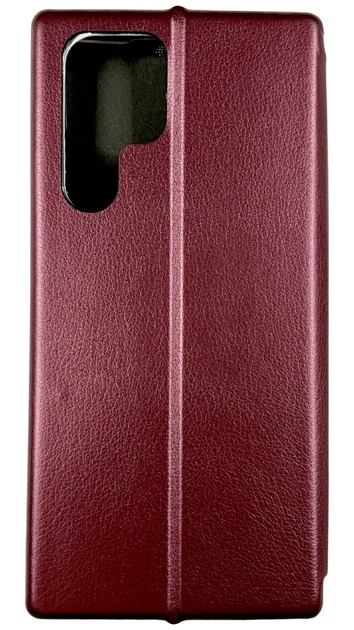 Чохол книжка Fashion Case для Samsung Galaxy S22 Ultra Бордовий - зображення 2