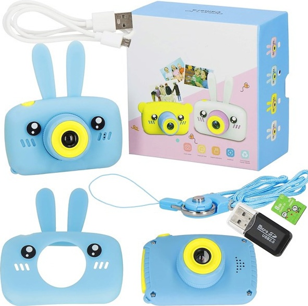 Дитячий фотоапарат Springos Full HD з картою 8 ГБ Синій KC0009 (5907719470726) - зображення 14