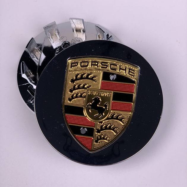 Колпачки (заглушки) в литые диски PORSCHE (Порше) 77 мм Черные CountryMan - изображение 2