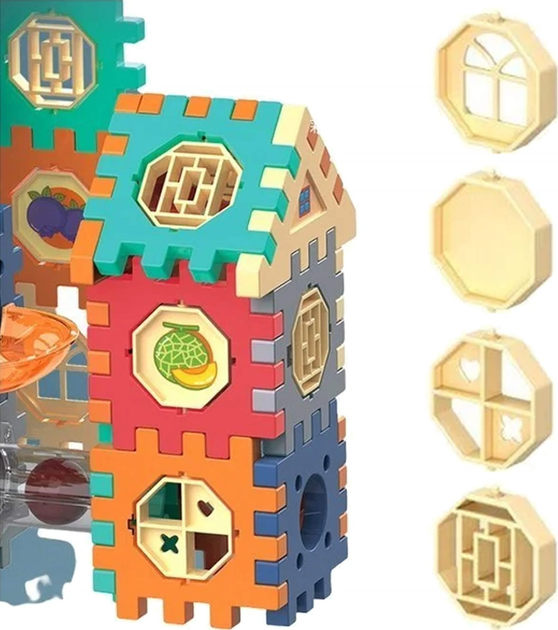 Klocki konstrukcyjne Springos Tor kuleczkowy 246 elementów (5907719490267) - obraz 4