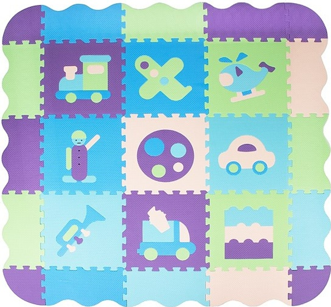 Килимок пазл Springos 90 x 90 см 77 eлементів (5907719403380) - зображення 4