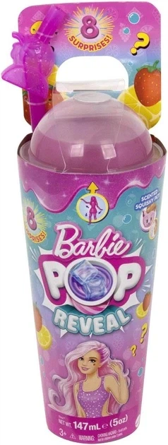 Кукла Barbie Pop Reveal Сочные фрукты Клубничный лимонад HNW41 - изображение 2