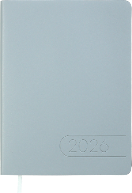 Ежедневник датированный 2026 (A5, гибкая обложка, светло-синий) Buromax Light Morandi BM.21158-30 - Фото 1 Ежедневник датированный 2026 (A5, гибкая обложка, светло-синий) Buromax Light Morandi BM.21158-30 - изображение 1
