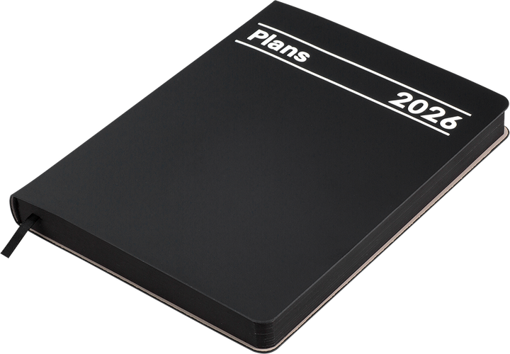 Ежедневник датированный 2026 (A5, гибкая обложка, черный) Buromax Memory BM.21151-01 - Фото 2 Ежедневник датированный 2026 (A5, гибкая обложка, черный) Buromax Memory BM.21151-01 - изображение 2