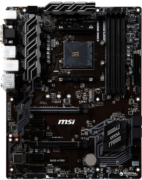 Материнская плата msi b450 a pro обзор