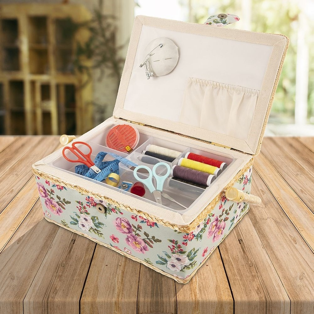 Органайзер для шиття Orion з квітковим мотивом (154039) 29 x 20 x 13 см (8592381181642) - зображення 3