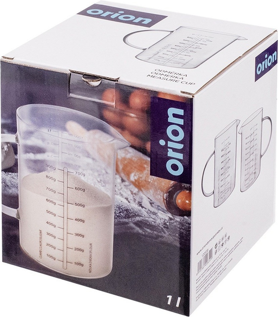 Кухонна мірка Orion скляна (120556) 1 л (8592381206529) - зображення 5