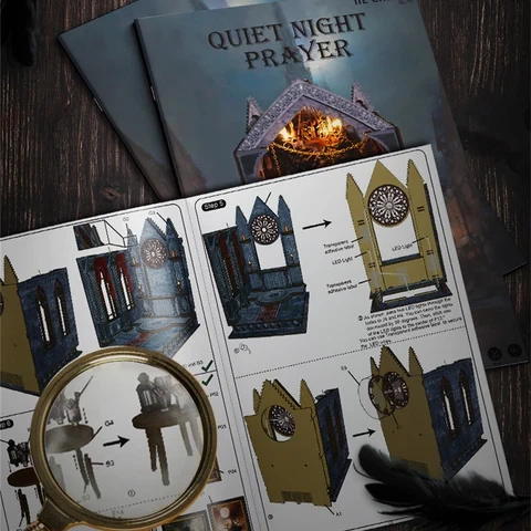 Конструктор IIE Create DIY Quiet Night Prayer SL-16 (N050) - изображение 4