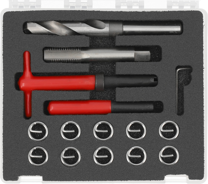 Zestaw do naprawy gwintów YATO M16 x 2 mm 15 szt. (YT-17688) - obraz 1