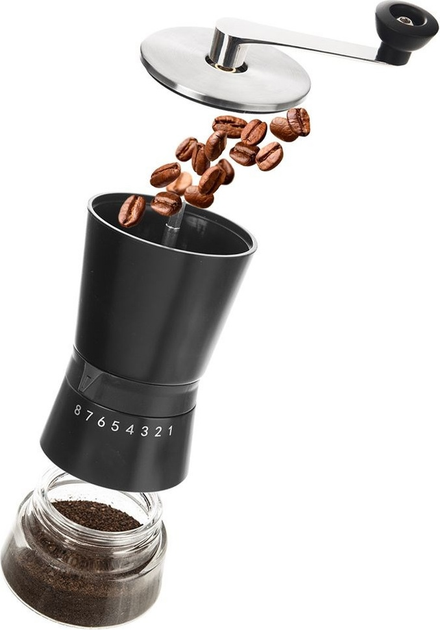 Młynek do kawy Orion stalowy czarny (130231) 21 cm (8592381180492) - obraz 4
