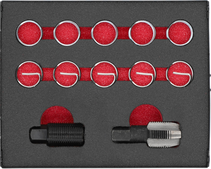 Zestaw YATO do naprawy gwintów sondy lambda 12 szt (YT-17562) - obraz 1