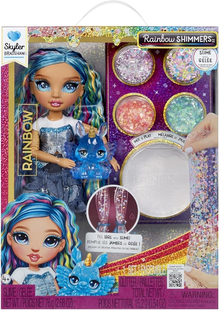 Лялька Rainbow High Rainbow Shimmers with Slime Fashion Doll Skyler Блакитна (122418) (0035051122418) - зображення 1