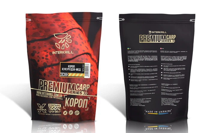 Прикормка Interkrill Премиум Карп-Кукуруза-Мед 1кг (NFS-021) - Фото 1 Прикормка Interkrill Премиум Карп-Кукуруза-Мед 1кг (NFS-021) - изображение 1