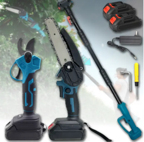 Аккумуляторный садовый набор 3в1 Krafftec DUP570 + DUC170Z +