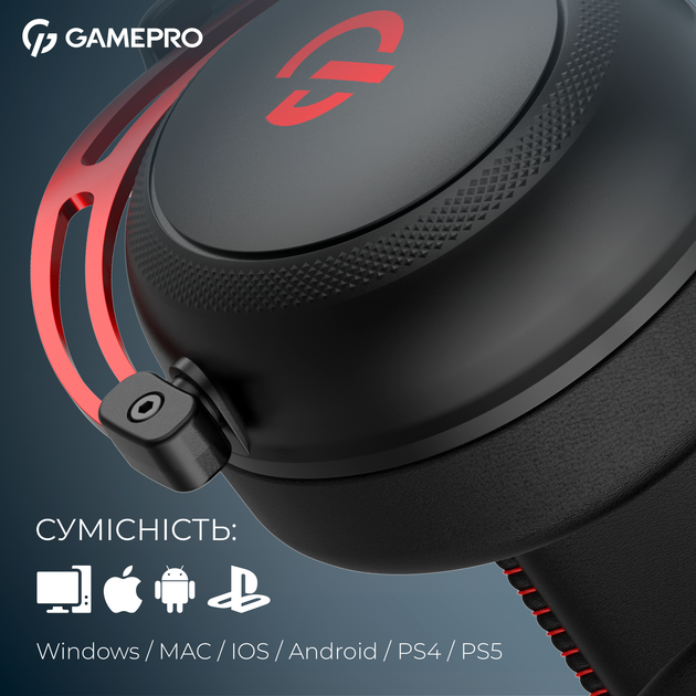 Наушники GamePro Asgard Skald Origin Black-Red (HS850BR) - изображение 13