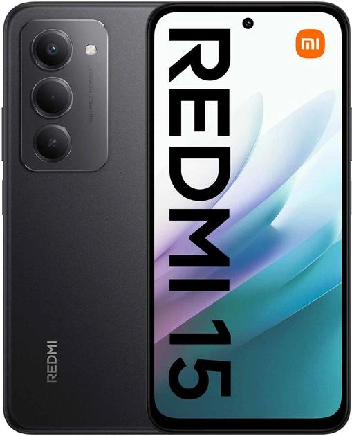 スマートフォン本体 Redmi 15 BLACK Мобільний телефон Xiaomi Redmi 15 8/256GB Midnight Black EU – фото