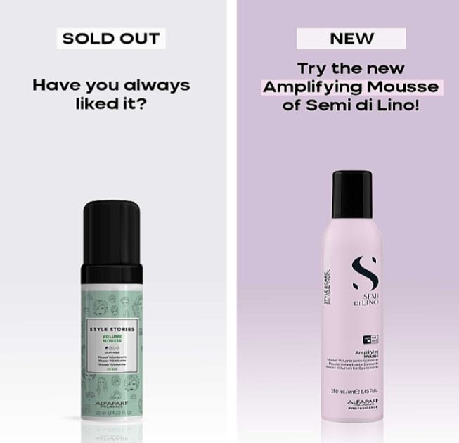Mus do włosów Alfaparf Semi di Lino Style & Care łatwe utrwalenie cienkich i rzadkich włosów 250 ml (8022297141619) - obraz 3