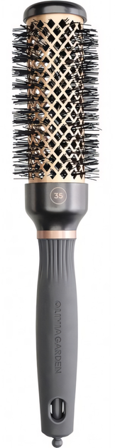 Okrągła szczotka do modelowania włosów Olivia Garden Expert Blowout Heat termoodporna z powłoką ceramiczną 35 mm (5414343021793) - obraz 1